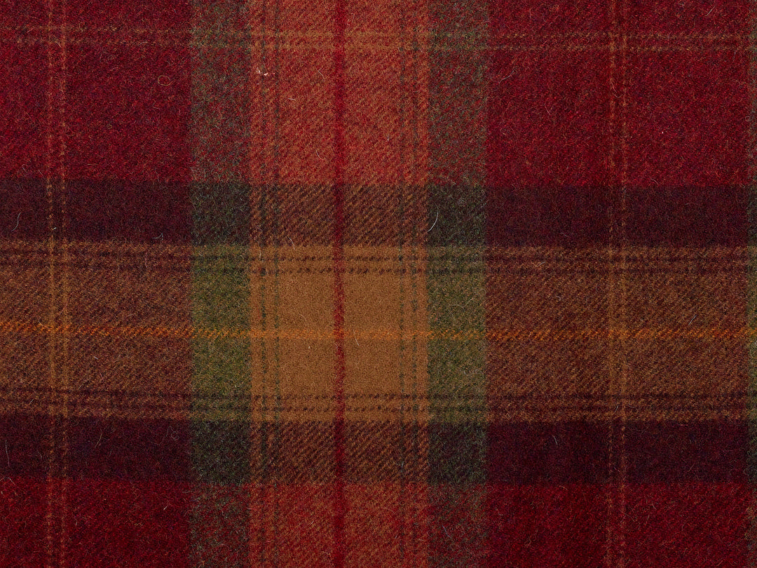 Abraham Moon Tartan Crimson Hudson Dining Chair Fabric Image 1