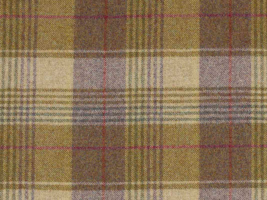 Abraham Moon Tartan Grape Hudson Dining Chair Fabric Image 1