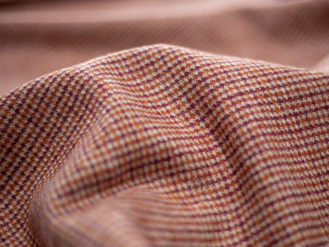 Harris Tweed Tweed Rust Hudson Dining Chair Fabric Image 2