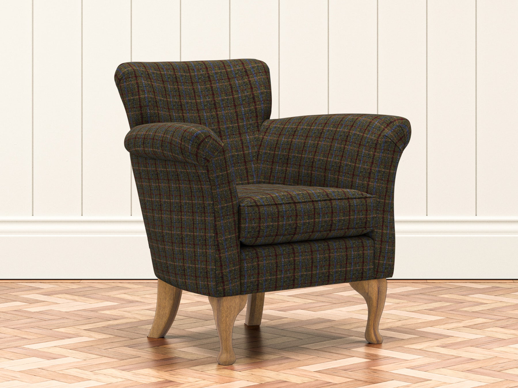 Harris Tweed Check Hazel Fabian Armchair – All About Tweed