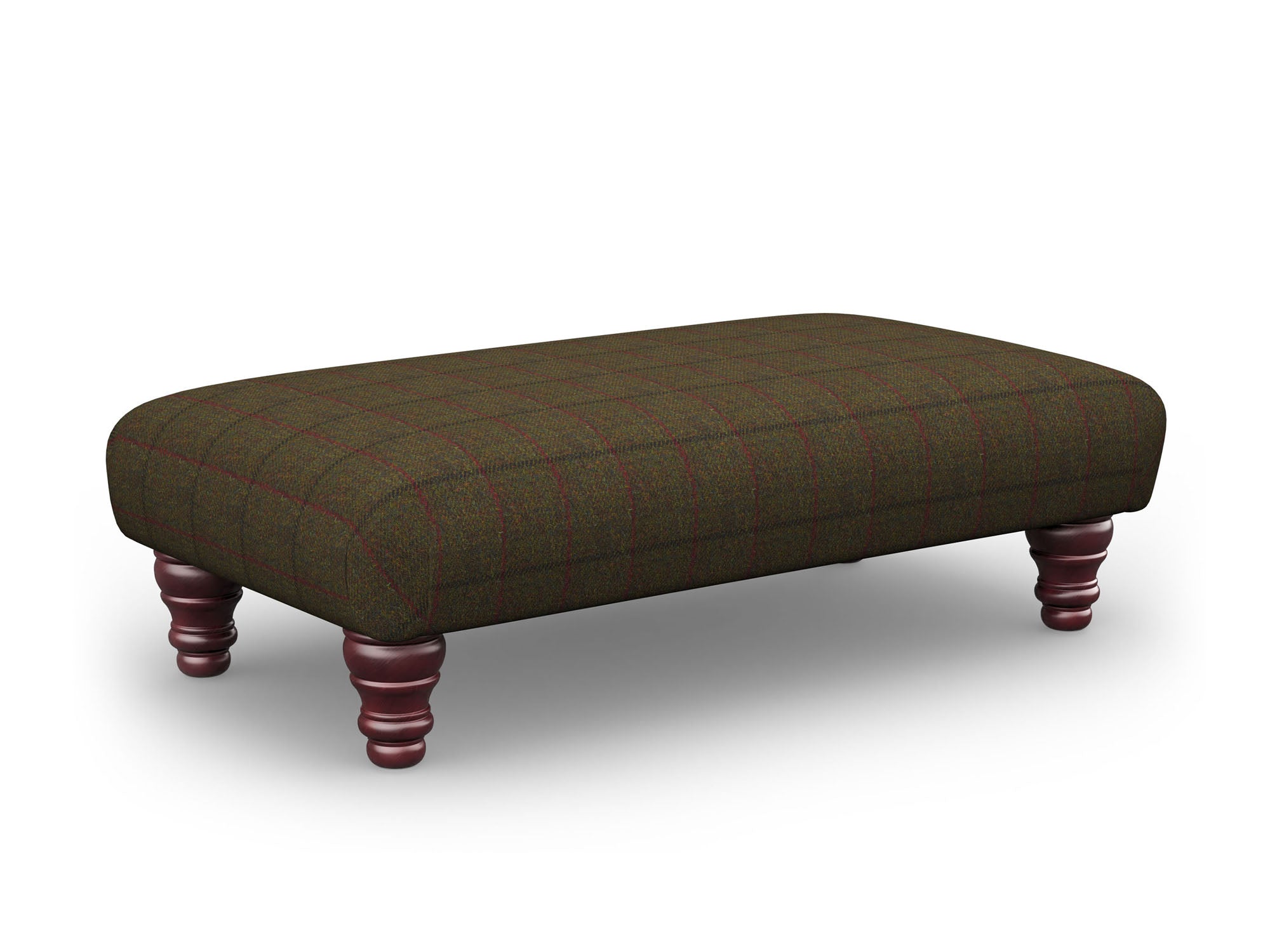Harris Tweed Check Gorse Footstool – All About Tweed