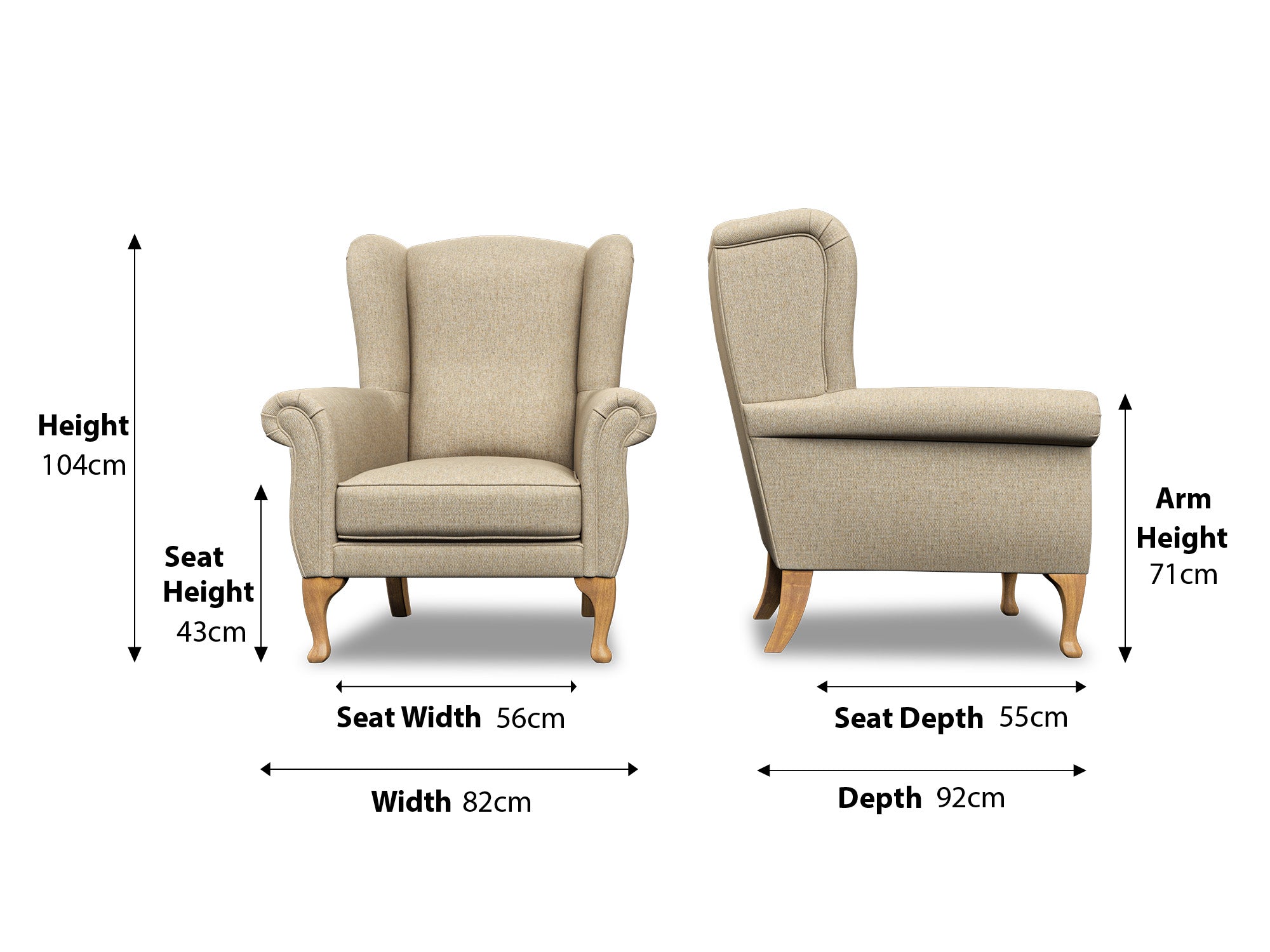 Harris Tweed Harris Dark Grey Harper Armchair – All About Tweed