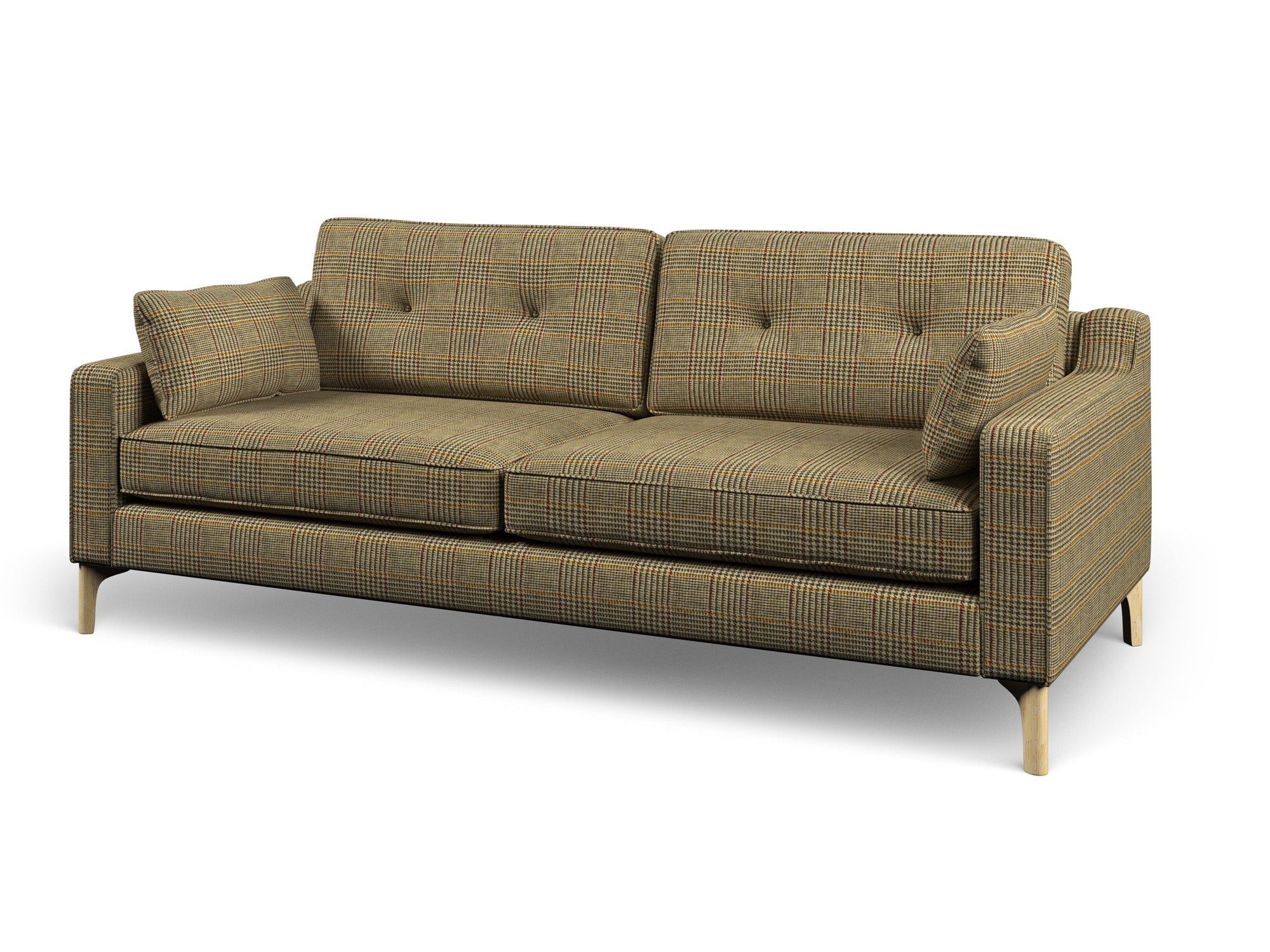 Harris Tweed Dogtooth Bronze Hug 3 Seater Sofa – All About Tweed